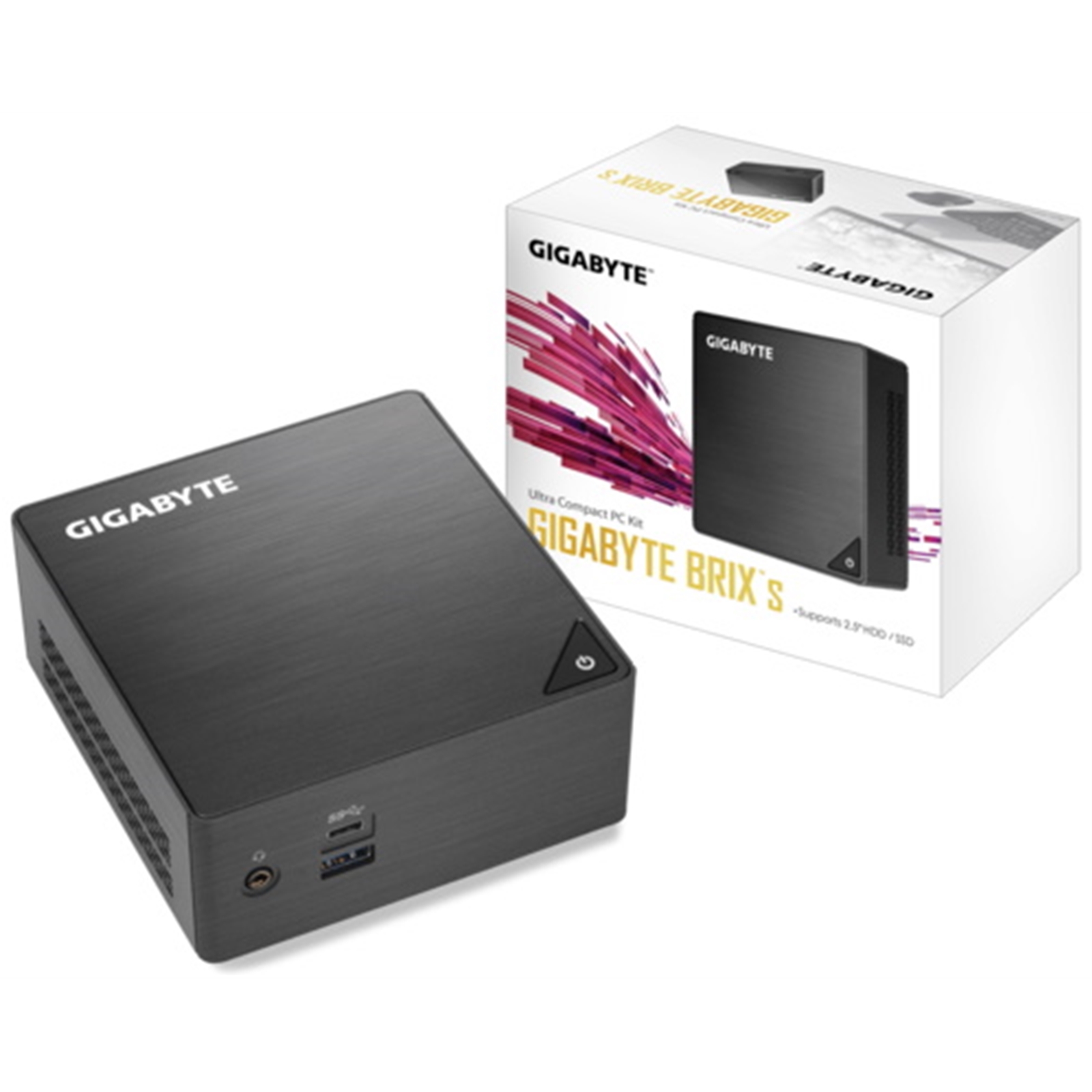 Gigabyte BRIX 4105 Barebone Ultra Compact PC, Intel Celeron J4105, 2x DDR4 SO-DIMM, M.2, HDMI,  mini DP,  Wi-Fi , Without OS