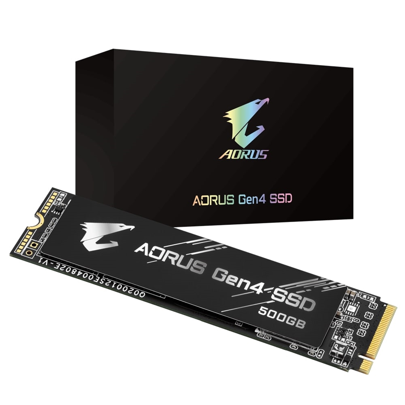 Gigabyte AORUS Gen4 (GP-AG4500G) 500GB NVMe M.2 Interface, PCIe 4.0, 2280 SSD,  Read 5000MB/s, Write 2500MB/s 5 Year Warranty