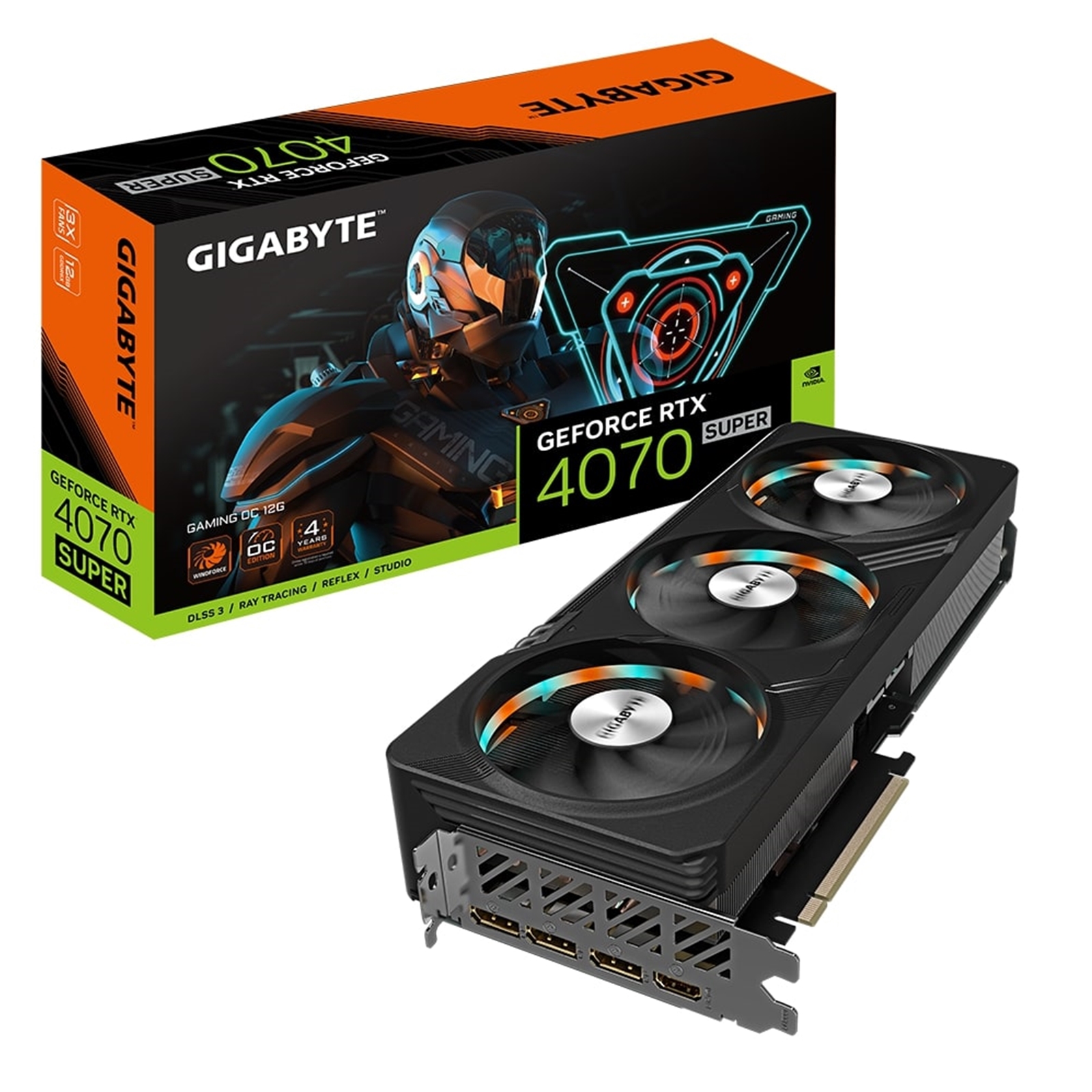 Gigabyte Nvidia GeForce RTX 4070 SUPER GAMING OC 12GB Graphics Card