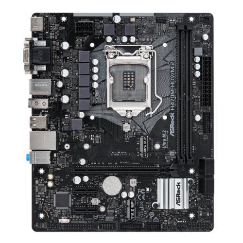 Asrock H470M-HDV/M.2, Intel H470, 1200, Micro ATX, 2 DDR4, VGA, DVI, HDMI, M.2