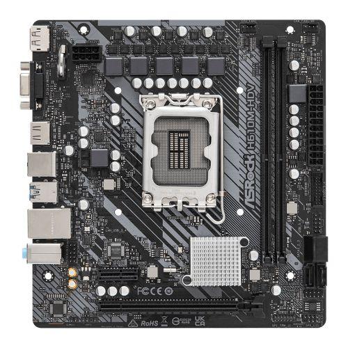 Asrock H610M-HDV, Intel H610, 1700, Micro ATX, 2 DDR4, VGA, HDMI, DP, PCIe4