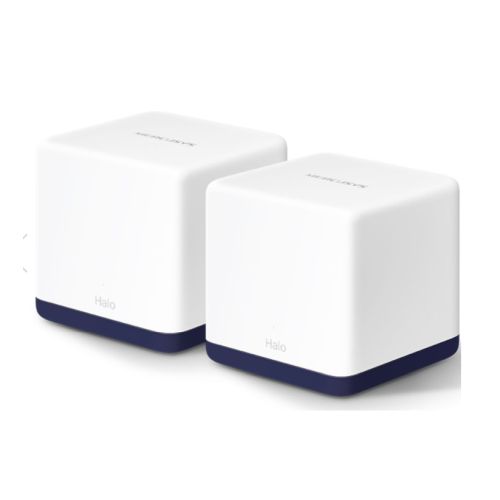 Mercusys (HALO H50G 2-Pack) Whole-Home Mesh Wi-Fi System, Dual Band AC1900, 3 x LAN on each Unit, AP Mode