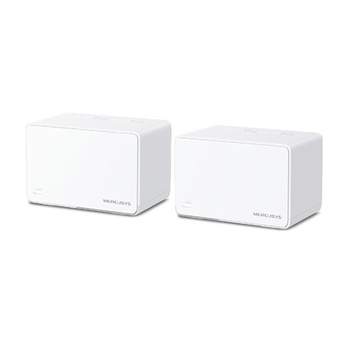 Mercusys (Halo H80X 2-Pack) AX3000 Dual Band Whole Home Mesh Wi-Fi 6 System, 3 LAN per Unit, OFDMA & MU-MIMO