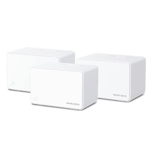 Mercusys (Halo H80X 3-Pack) AX3000 Dual Band Whole Home Mesh Wi-Fi 6 System, 3 LAN per Unit, OFDMA & MU-MIMO