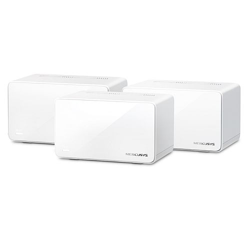 Mercusys (HALO H90X 3-Pack) AX6000 Dual Band Whole Home Mesh Wi-Fi 6 System, 2.5Gbps Multi-Gig Ports, OFDMA & MU-MIMO