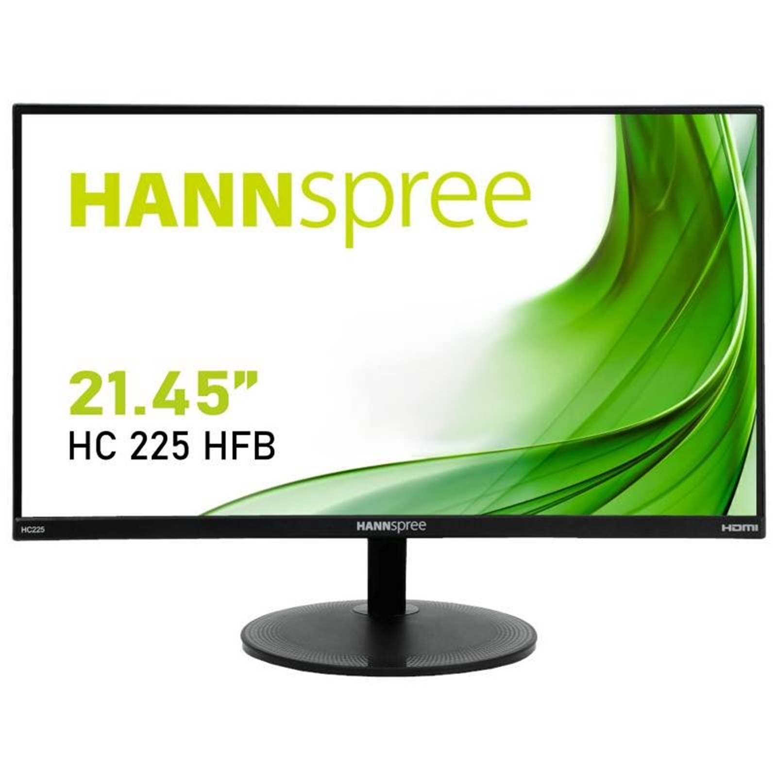 Hannspree HC225HFB 21.45" Full HD Monitor, 5ms, 60Hz, HDMI, VGA, Speakers, VESA, Tilt, Frameless