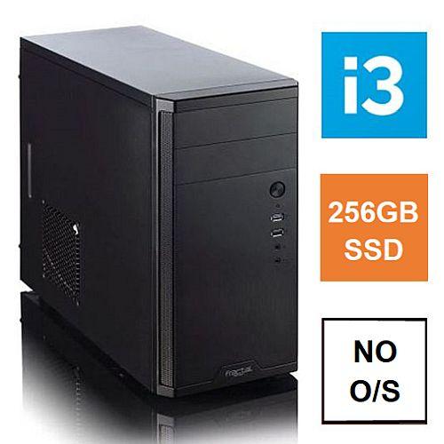 Spire MATX Tower PC, Fractal Core 1100 Case, i3-10105, 8GB 3200MHz, 256GB SSD, Bequiet 450W, No Optical, KB & Mouse, No Operating System