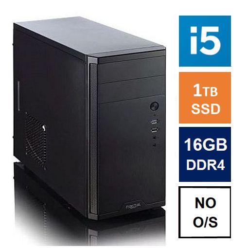 Spire MATX Tower PC, Fractal Core 1100 Case, i5-11400, 16GB 3200MHz, 1TB SSD, Bequiet 450W, No Optical, KB & Mouse, No Operating System