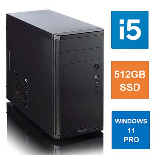 Spire MATX Tower PC, Fractal Core 1100 Case, i5-11400, 8GB 3200MHz, 512GB SSD, Bequiet 450W, No Optical, KB & Mouse, Windows 11 Pro