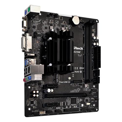 Asrock J4025M, Integrated Intel Dual-Core J4025, Micro ATX, 2 DDR4, VGA, DVI, HDMI