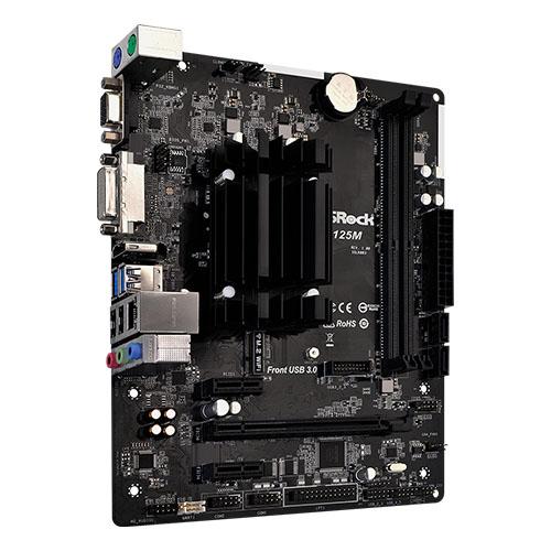 Asrock J4125M, Integrated Intel Quad-Core J4125, Micro ATX, 2 DDR4, VGA, DVI, HDMI