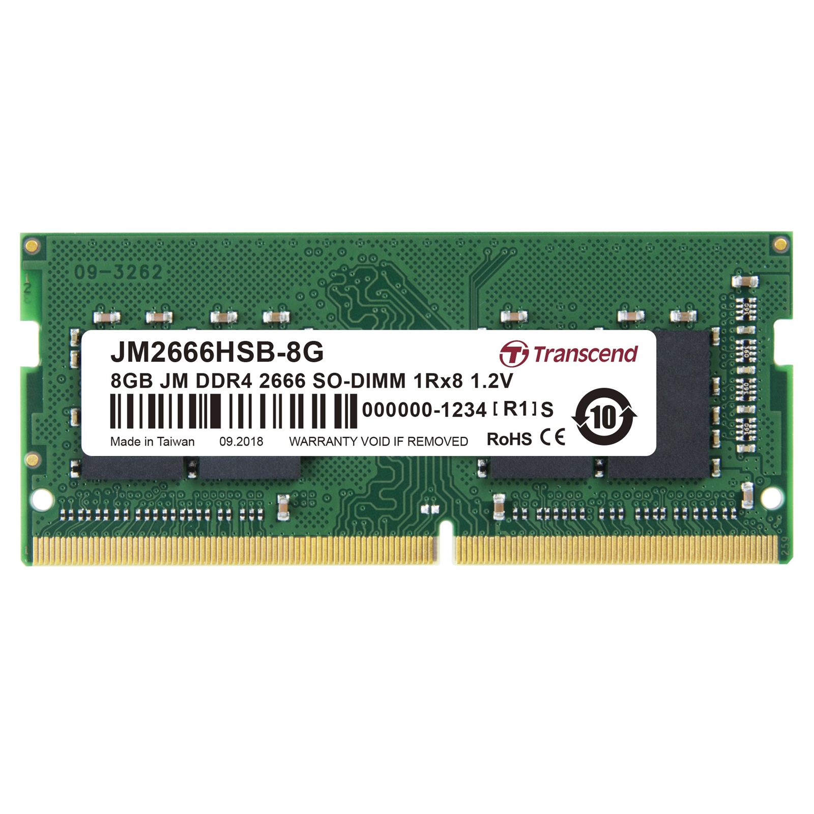 Transcend 8GB (1 x 8GB) DDR4 2666MHz SODIMM System Memory