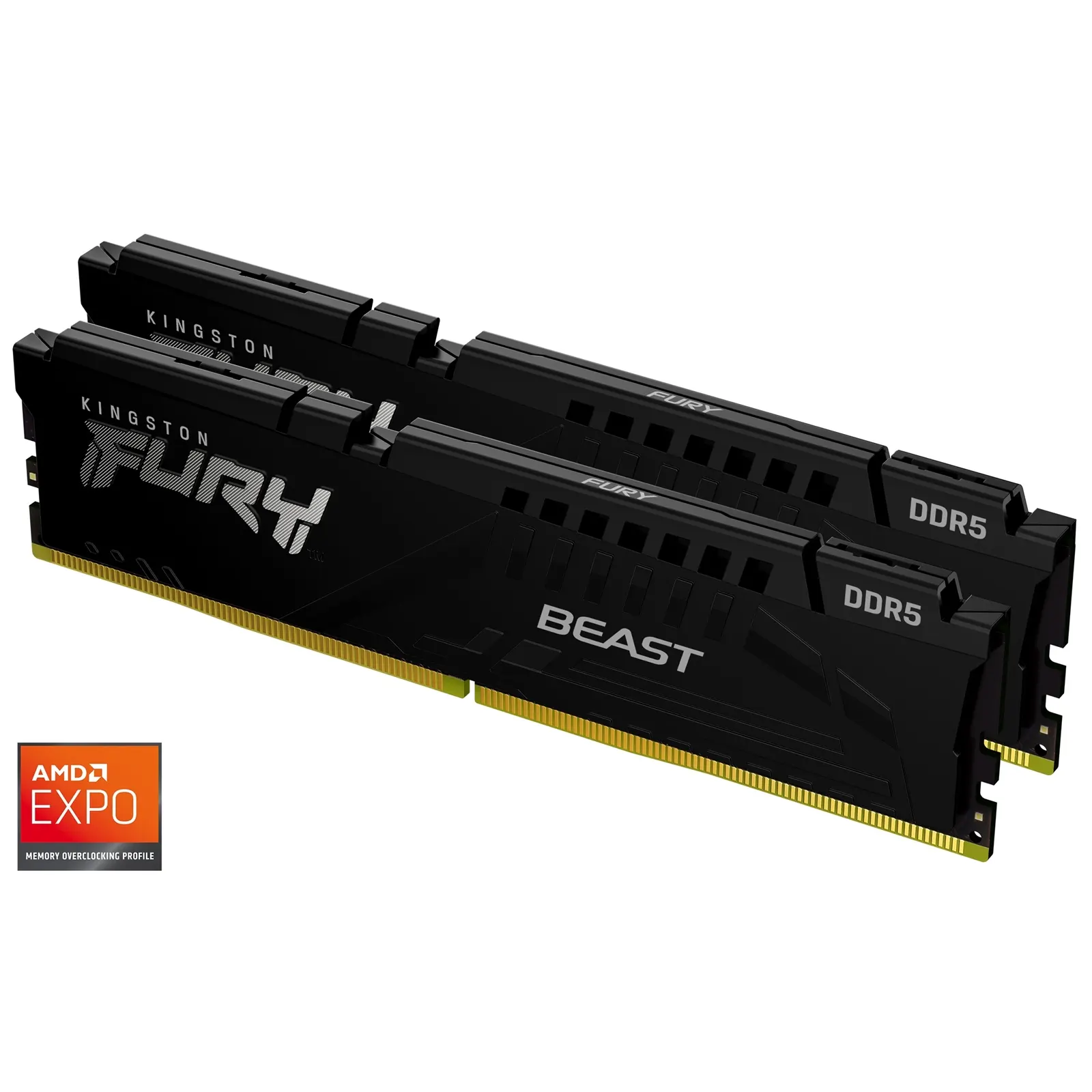 Kingston FURY Beast KF560C36BBEK2-32 32GB (2x16GB) System Memory, 6000MT/s, DDR5, CL40, DIMM, Black, AMD EXPO Certified