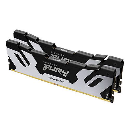 Kingston Fury Renegade 64GB Kit (2 x 32GB), DDR5, 6400MHz, CL32, 1.4V, ECC, XMP 3.0, PMIC, DIMM Memory, Black/Silver