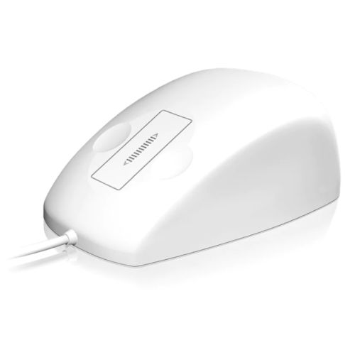 Icy Box KSM-5030M Waterproof Silicone Mouse, USB, IP68, Scrolling Touch Sensor, White