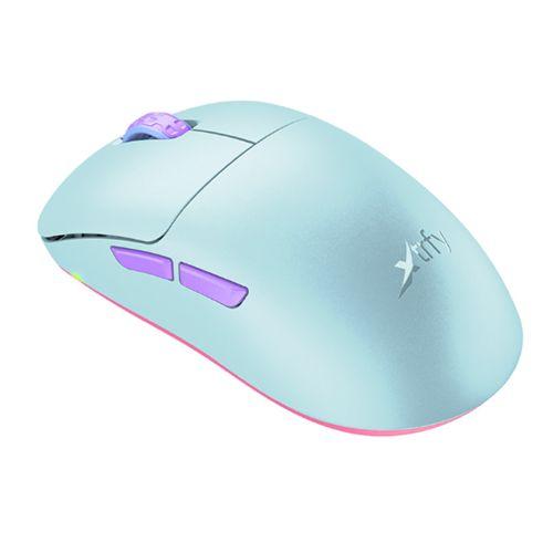 Xtrfy M8 Wired/Wireless Gaming Mouse, 400-26000 CPI, Low Front, Ultra-light, Unique Symmetrical Shape, Frosty Mint