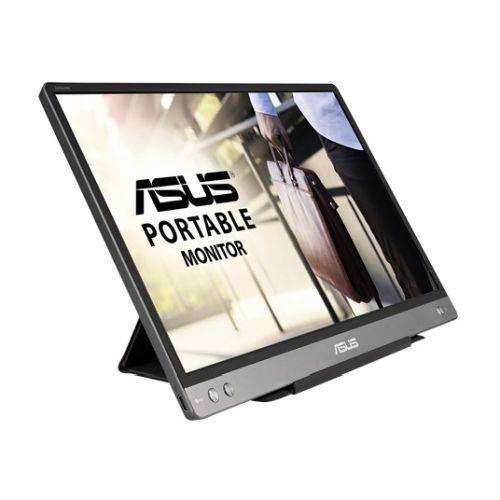 Asus 14" Portable IPS Monitor (ZenScreen MB14AC), 1920 x 1080, USB-C, USB-powered, Auto-rotatable, Hybrid Signal, Smart Case Stand