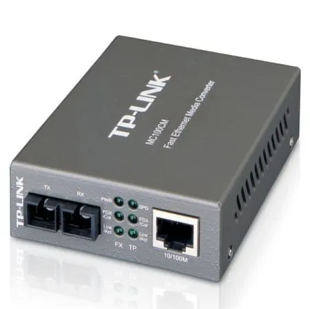 TP-LINK (MC100CM) Multi-Mode SC Fiber Media Converter, up to 2km, 100B-FX to 100B-TX Copper