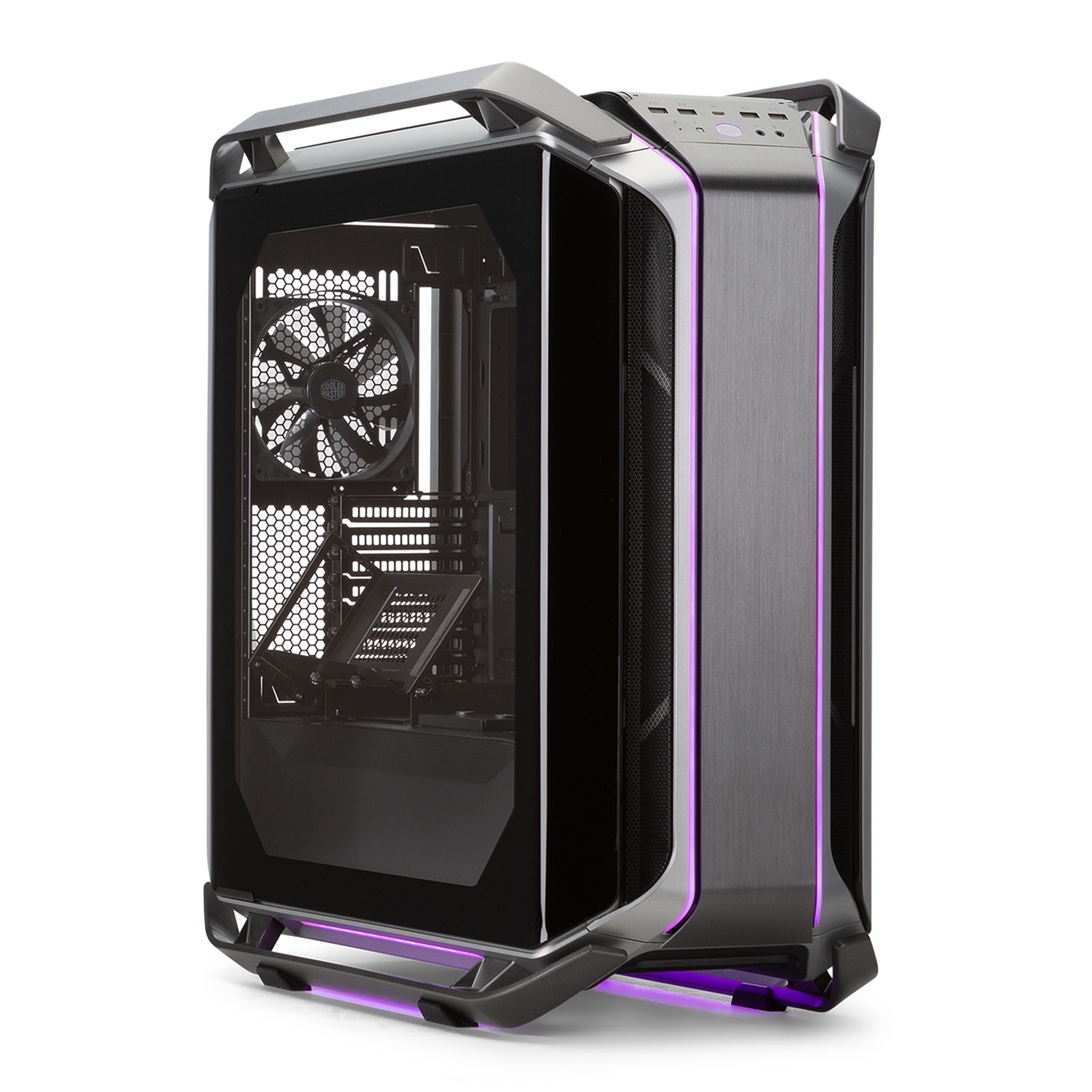 Cooler Master Cosmos C700M case, Full Tower Chassis w/ Curved Tempered Glass, 4x140mm Fans,ARGB Lighting, E-ATX/ATX/mATX/mITX