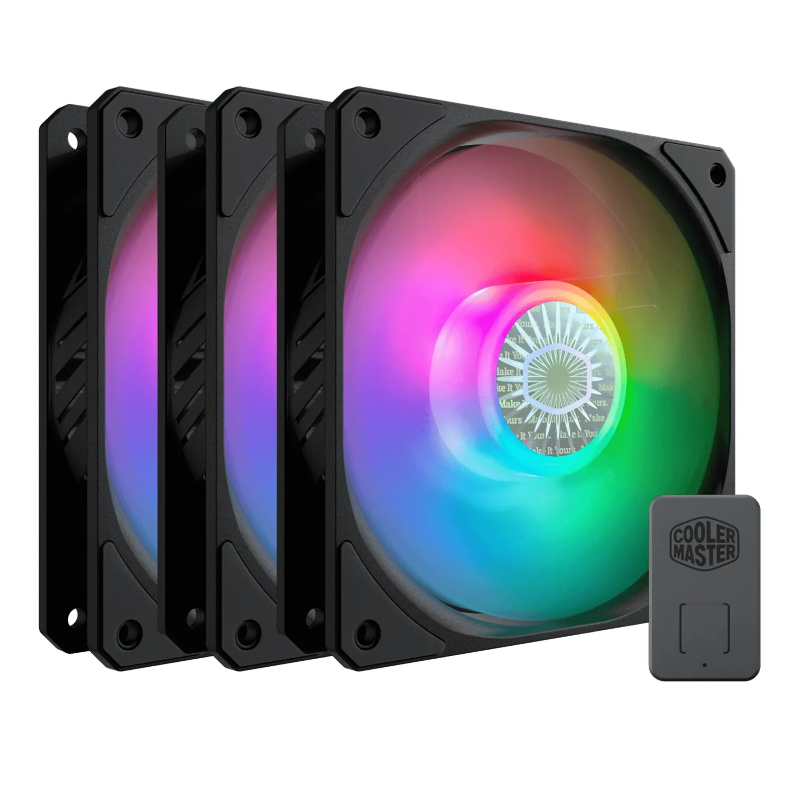 COOLER MASTER SickleFlow 120 ARGB Addressable RGB 3 Fan Pack with ARGB Controller