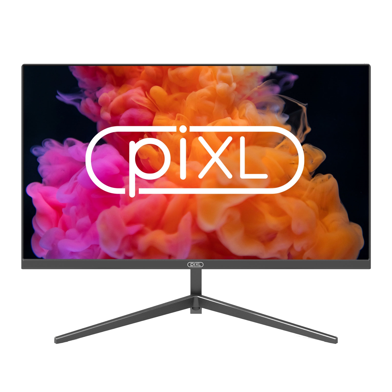 piXL CM24F17 24 Inch Frameless Monitor, Widescreen IPS LCD Panel, 5ms Response Time, 75Hz Refresh Rate, Full HD 1920 x 1080, VGA / HDMI, 16.7 Million Colour Support, Black Finish