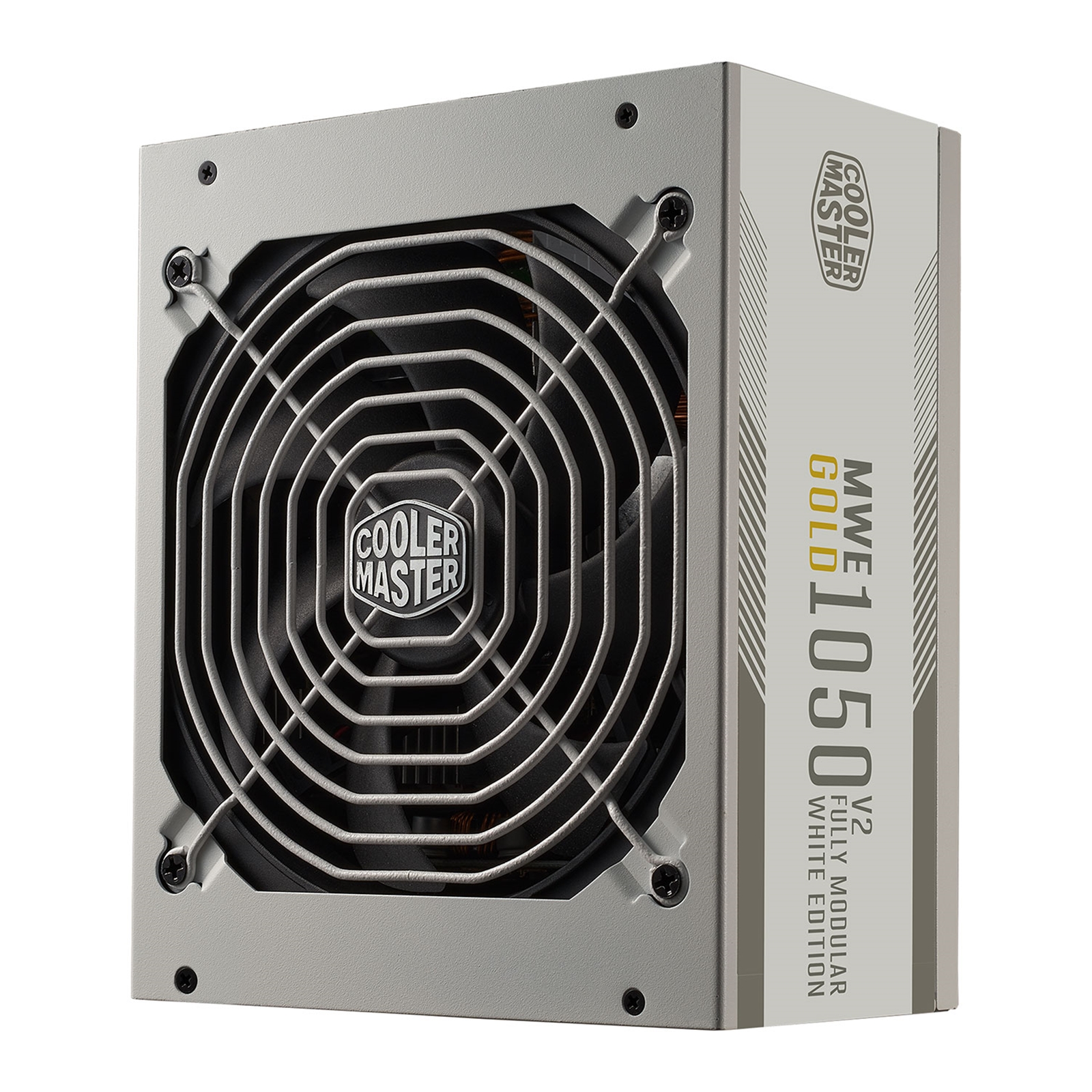 Cooler Master 1050W Cooler Master MWE Gold V2 PCIE 5, White, Fully Modular, 80PLUS Gold, Single Rail, 87.5A, 140mm FDB Fan, ATX3.0 PSU