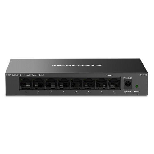 Mercusys (MS108GS) 8-Port Gigabit Unmanaged Desktop Switch, Steel Case