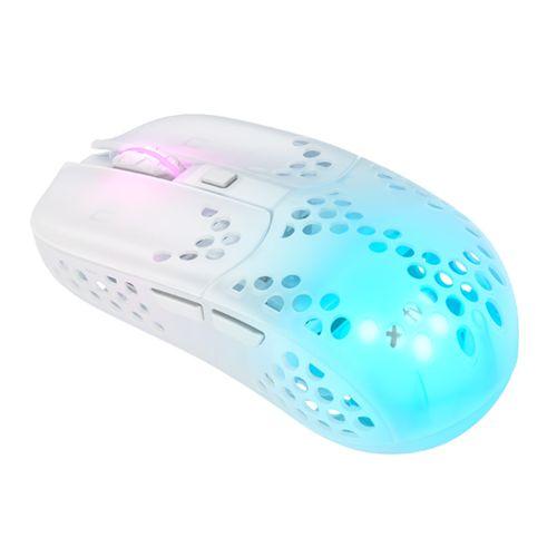 Xtrfy MZ1 RGB Optical Ultra-Light Gaming Mouse, 400-19000 CPI, Kailh Switches, Adjustable RGB, Modular Design, White