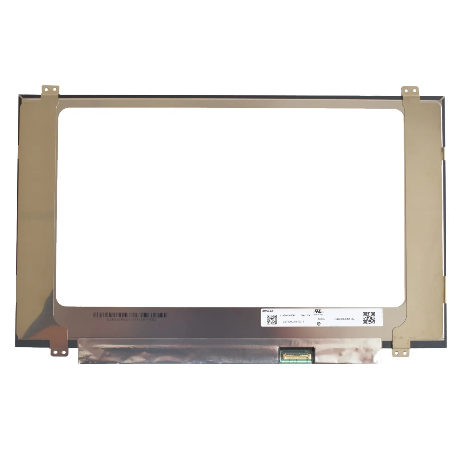 Innolux N140HCA-EBC 14 Inch FULL HD 1920x1080 Replacement Laptop Screen, 30 Pin Socket, IPS, Includes Brackets, Gloss