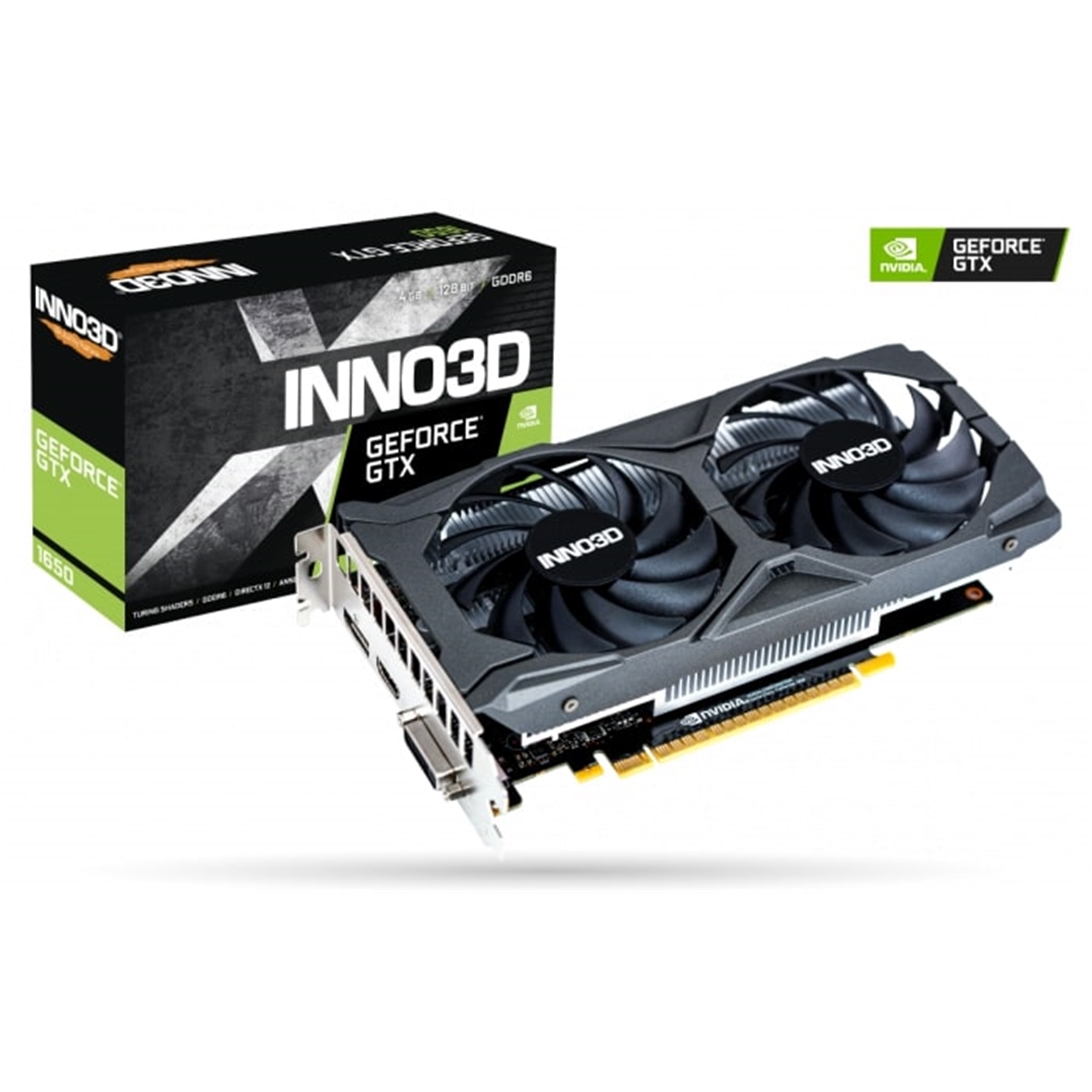 Inno3D Nvidia GeForce GTX 1650 Twin X2 OC V3 4GB GDDR6 Graphics Card