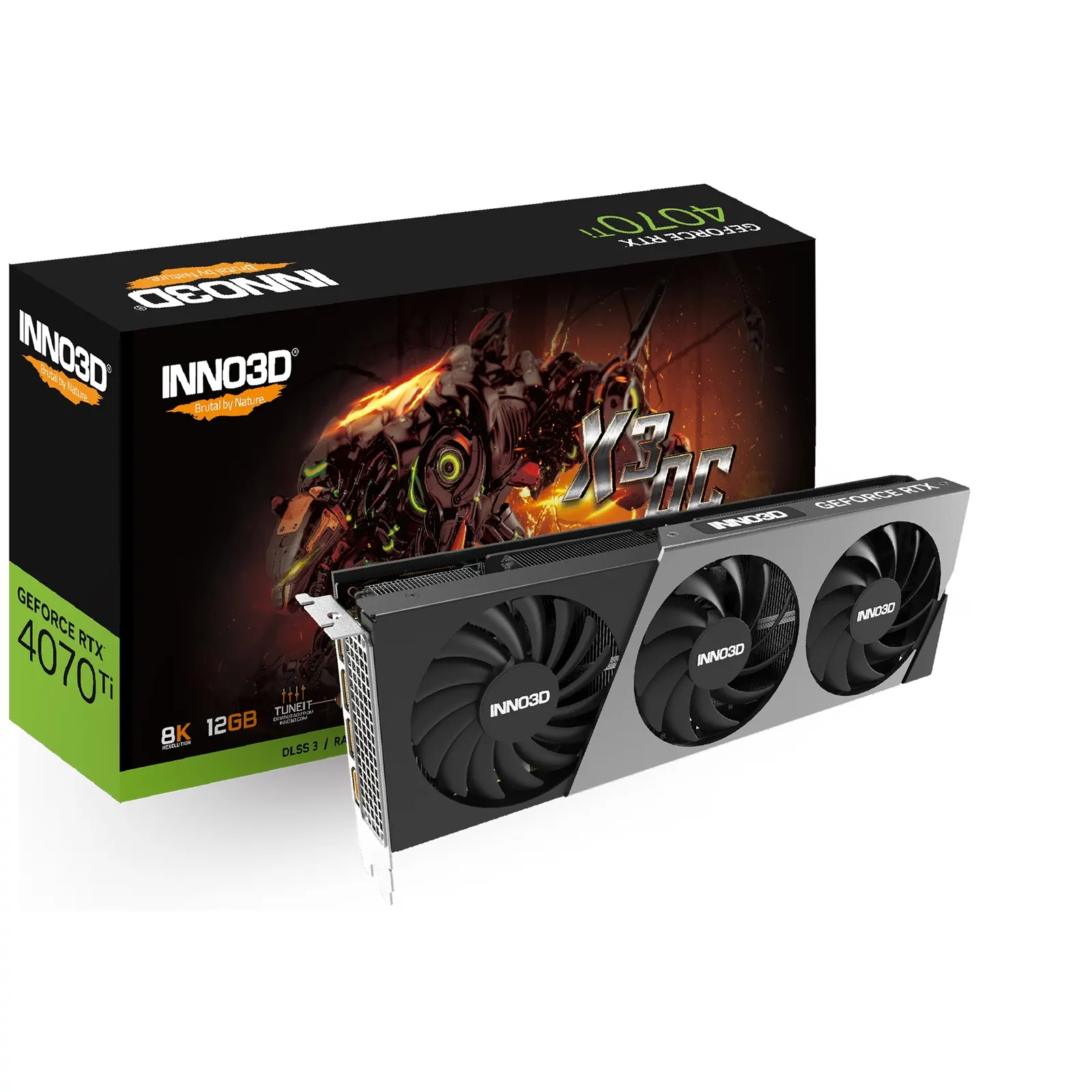 Inno3D Nvidia GeForce RTX 4070 Ti X3 OC 12GB GDDR6X Graphics Card