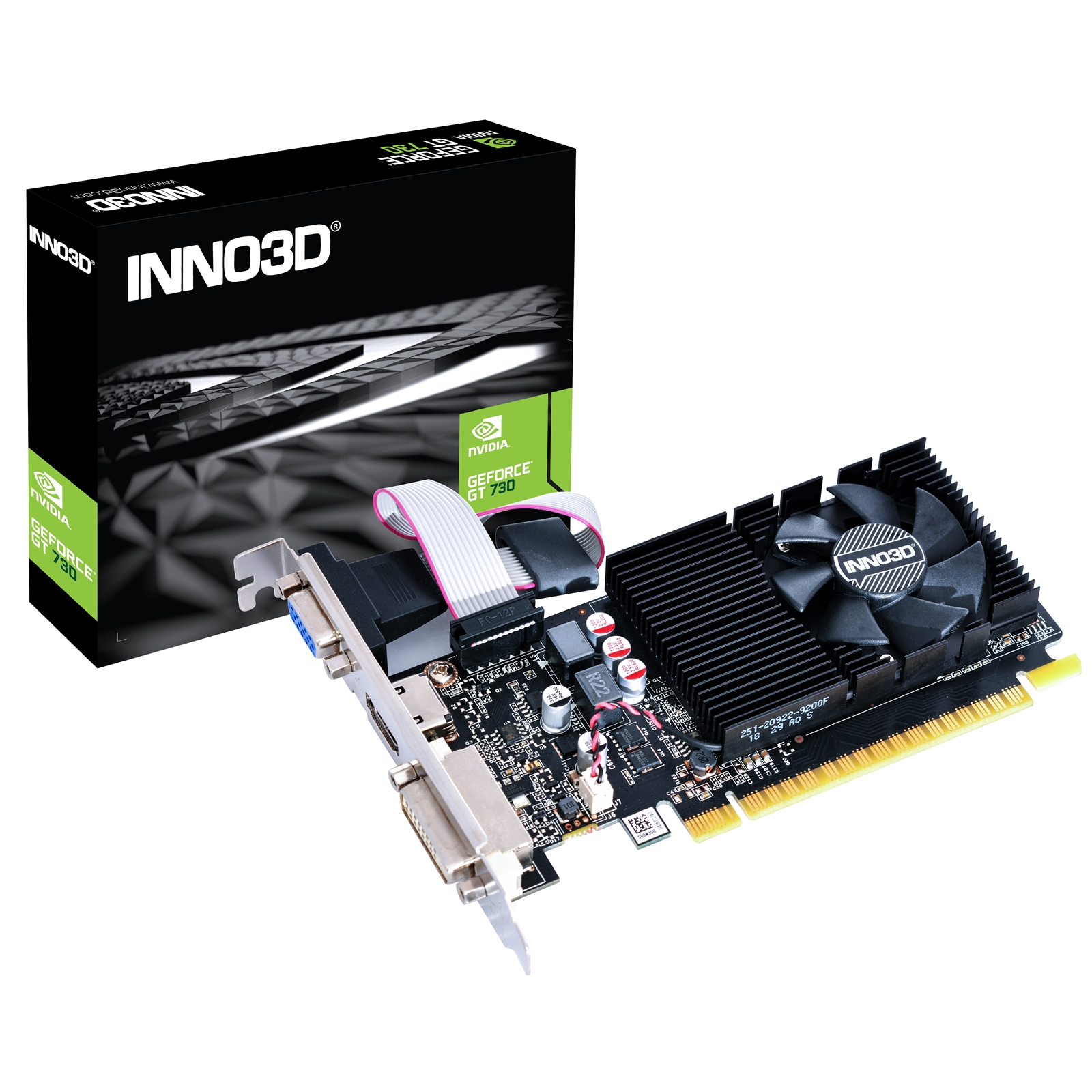 Inno3D Nvidia GeForce GT730 2GB DDR3 Low Profile Single Fan Graphics Card