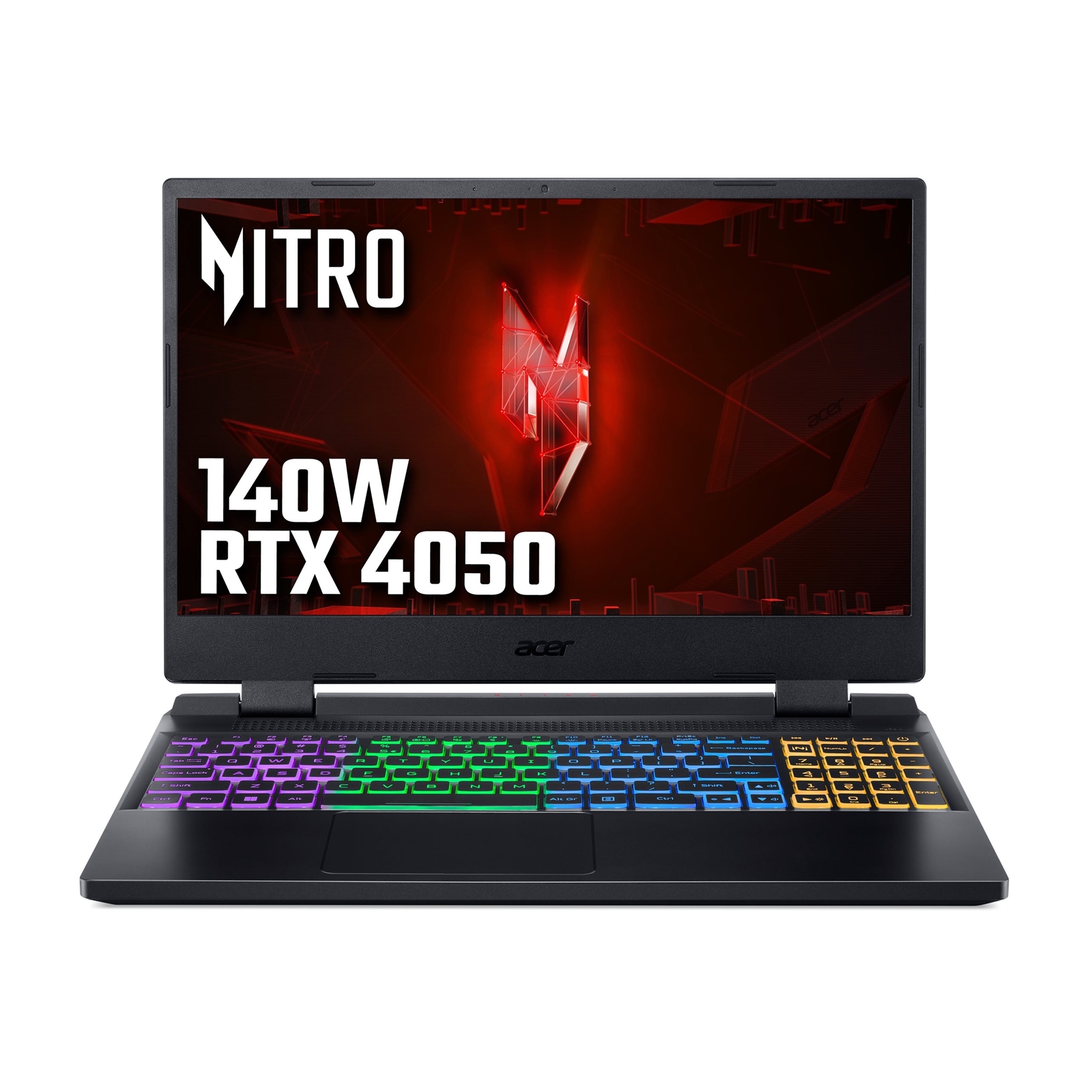 Acer Nitro 5 AN515-58-582F Gaming Laptop, 15.6 Inch FHD Screen, Intel Core i5-12450H 12th Gen Processor, NVIDIA GeForce RTX 4050, 8GB RAM, 512GB SSD, Windows 11 Home