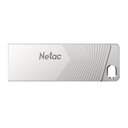 Netac 32GB USB 3.2 Memory Pen, UM1, Zinc Alloy Casing, Key Ring, Pearl Nickel Colour