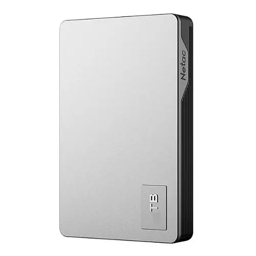 Netac K338 1TB Portable External Hard Drive, 2.5", USB 3.0, Aluminium, Silver/Grey 