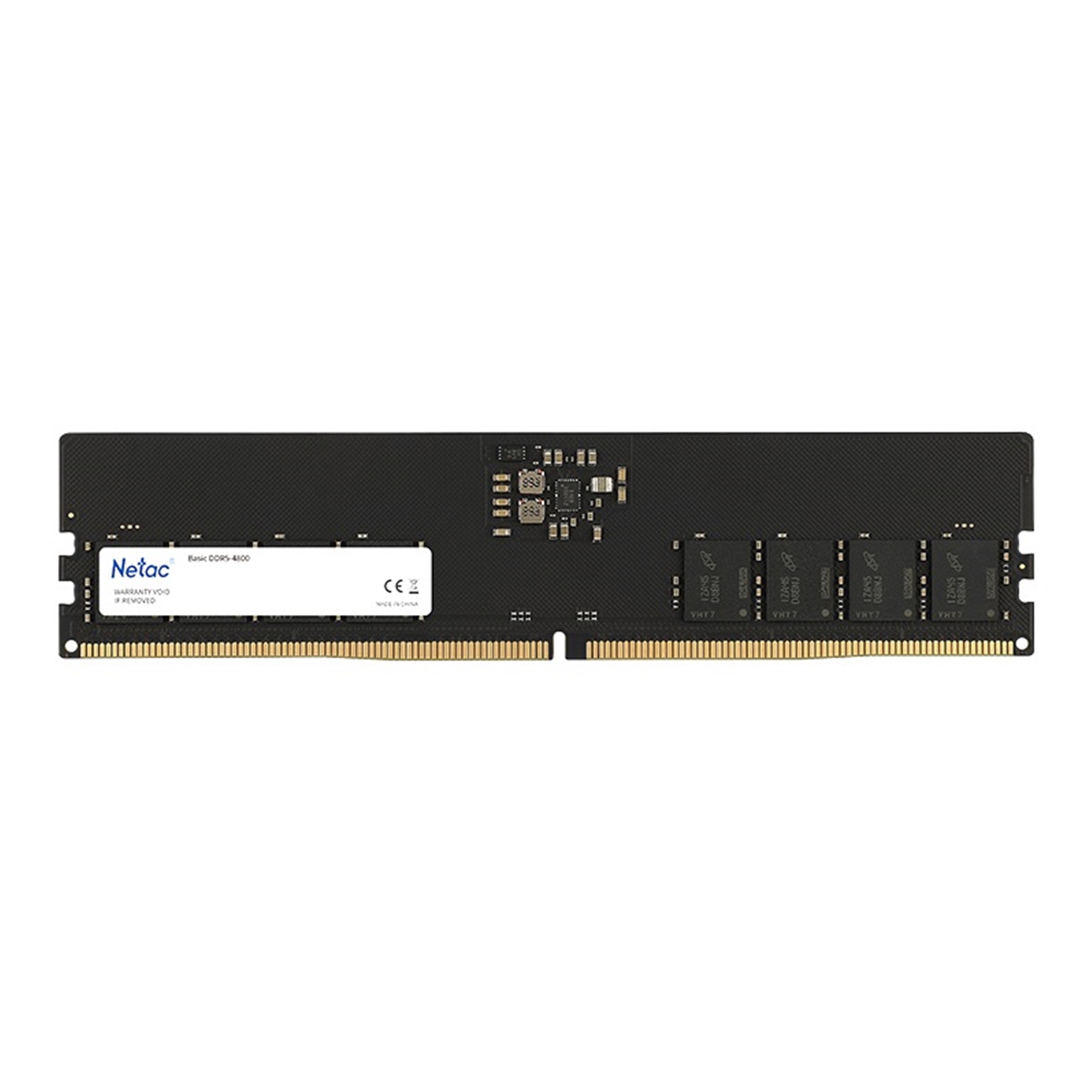 Netac NTBSD5P48SP-16 16GB DIMM System Memory, DDR5, 4800MHz, 1 x 16GB, 288 Pin, 1.1v, CL40-40-40-77 Bulk Packed