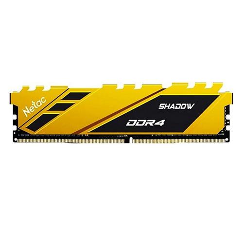 Netac Shadow Yellow, 8GB, DDR4, 3200MHz (PC4-25600), CL16, DIMM Memory