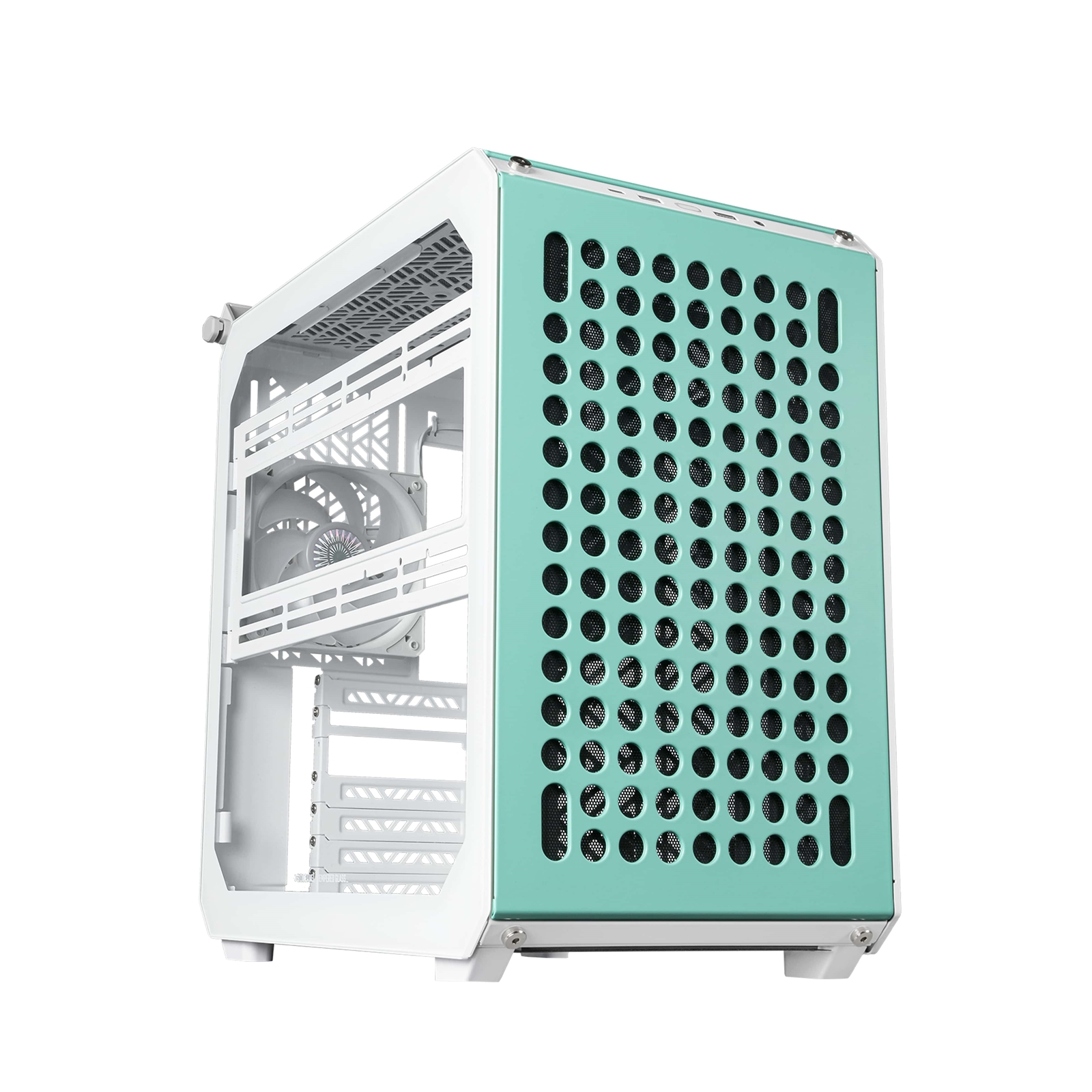 Cooler Master Qube 500 Flatpack, Macaron, Modular Mid-Tower w/ Tempered Glass Window, E-ATX/ATX/MicroATX/Mini-ITX