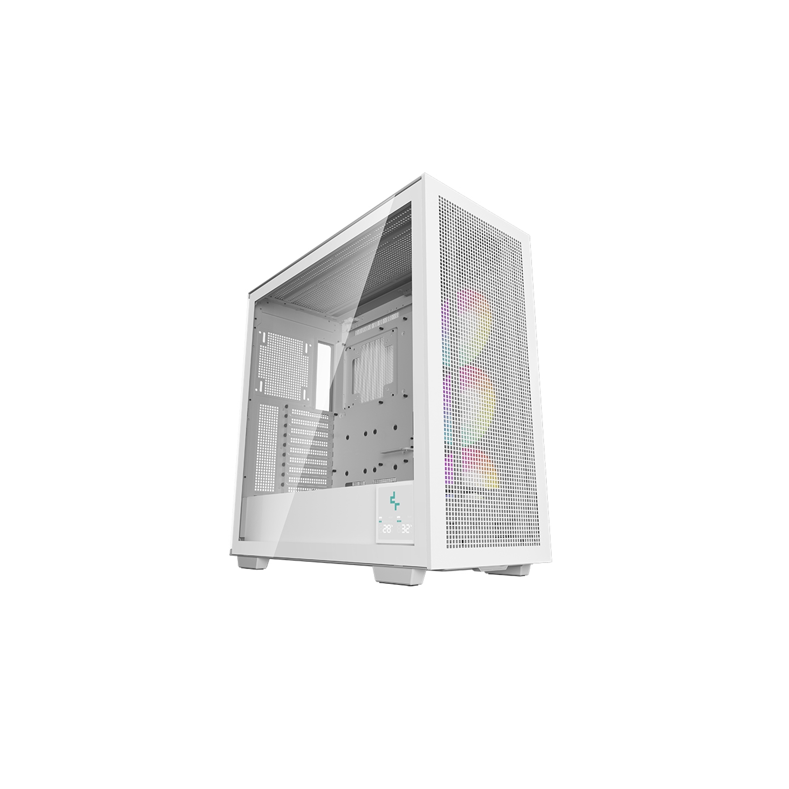 DeepCool Morpheus Case, Gaming, White, Full Tower, 4 x USB 3.0 / 1 x USB Type-C, Tempered Glass Side Window Panel, 1x 420mm ARGB side fan, Mini-ITX / M-ATX / ATX / E-ATX