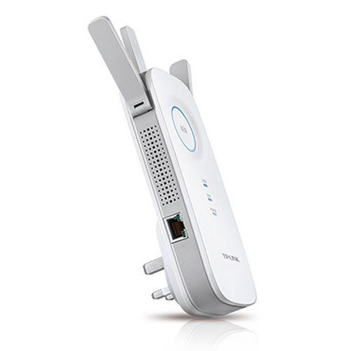 TP-LINK (RE450) AC1750 (450+1300) AC Dual Band Wall-Plug WiFi Range Extender, GB LAN, AP Mode