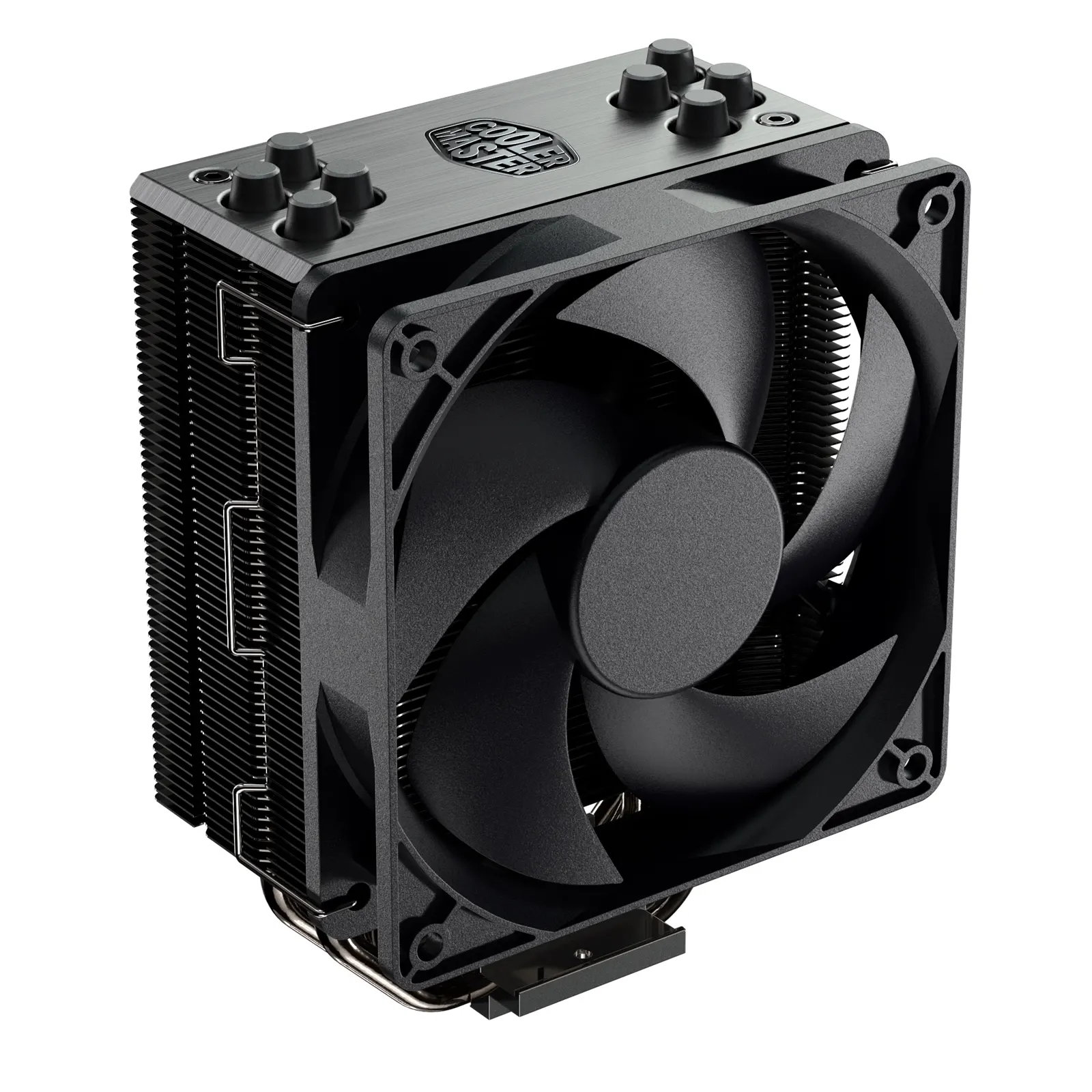 COOLER MASTER Hyper 212 V2 Black Edition Fan CPU Cooler, Universal Socket, 120mm PWM Silent Silencio FP120 Black Fan, 2000RPM, 4 Heat Pipes, Aluminium Fins, Direct Contact Technology, Intel LGA 1700 Bracket Included