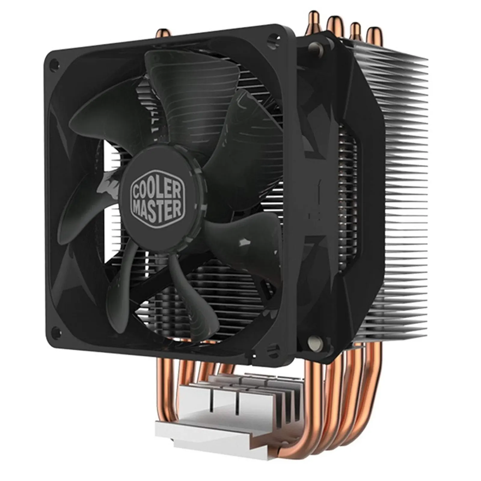 COOLER MASTER Hyper H412R Fan CPU Cooler, Universal Socket, 92mm PWM Cooling Fan, 4 Heat Pipes with Direct Contact Technology, Compact with High Performance