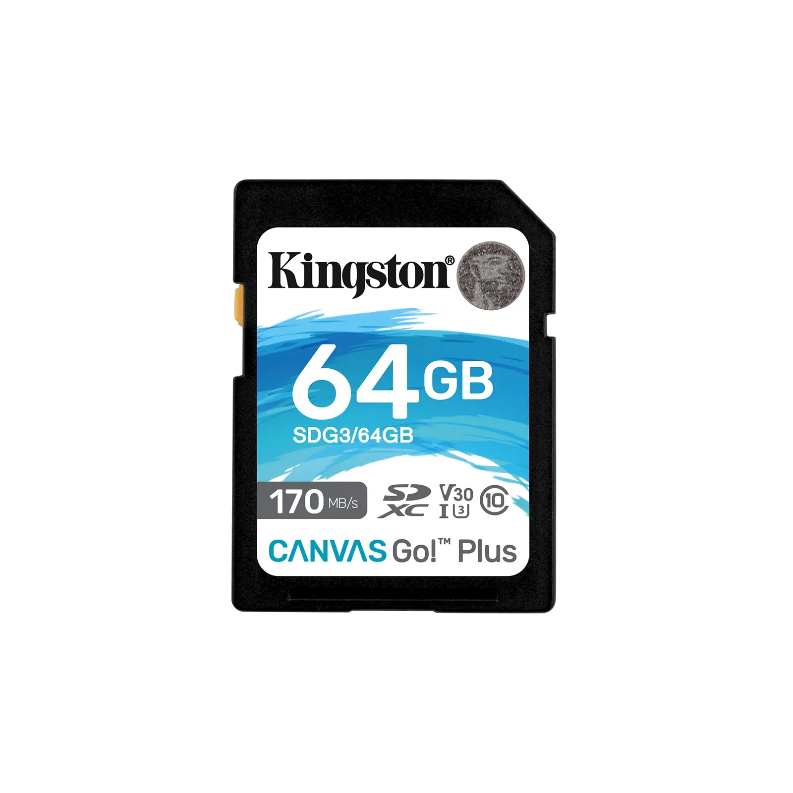 Kingston Canvas Go! Plus SDG3/64GB 64GB SD Class 10 UHS-I U3 Flash Card