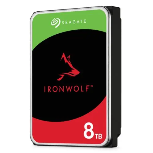 Seagate 3.5", 8TB, SATA3, IronWolf NAS Hard Drive, 5400RPM, 256MB Cache, 8 Drive Bays Supported, OEM 