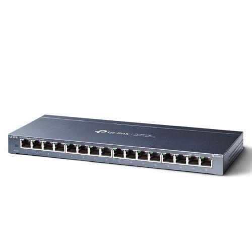 TP-LINK (TL-SG116) 16-Port Gigabit Unmanaged Desktop Switch, Steel Case