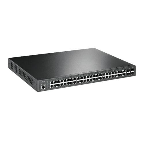 TP-LINK (TL-SG3452P) JetStream 52-Port Gigabit L2+ Managed Switch with 48-Port PoE+, 4 SFP Slots, Rackmountable