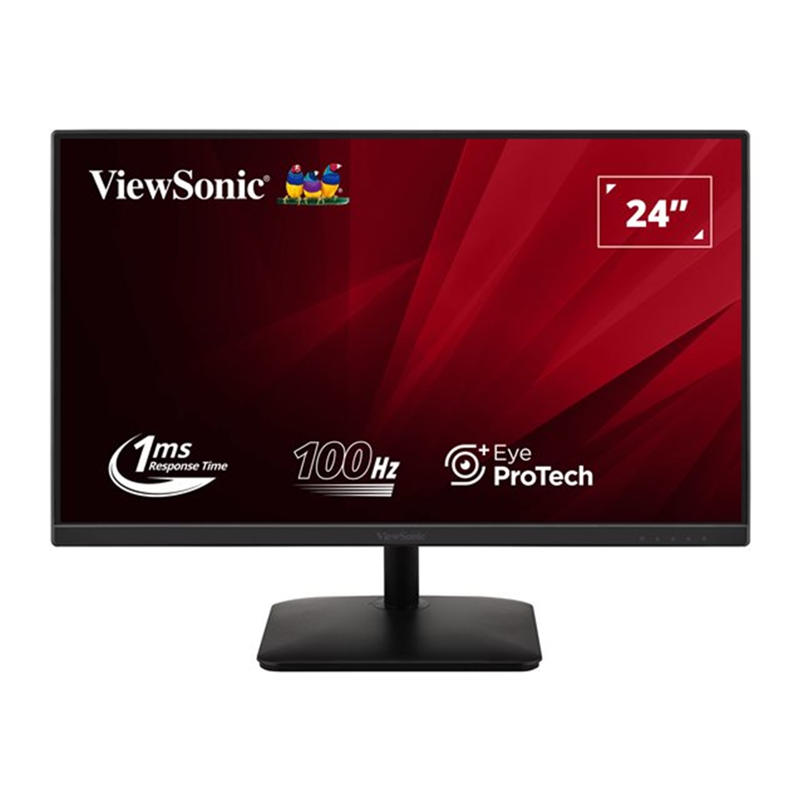 Viewsonic VA2408-MHDB 24 Inch IPS Monitor, Full HD, 100Hz, 1ms, USB Hub, VGA, HDMI, Displayport, VESA, Speakers