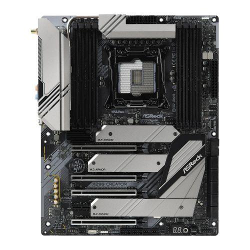 Asrock X299 CREATOR, Intel X299, 2066, ATX, DDR4, NVLink, SLI/XFire, Wi-Fi, Dual LAN (1 x 10GB), TB 3 Type-C, 3x M.2