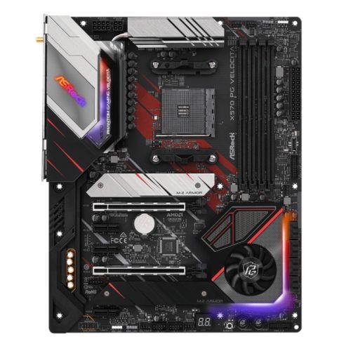 Asrock X570 PHANTOM GAMING VELOCITA, AMD X570, AM4, ATX, 4 DDR4, HDMI, DP, XFire, Wi-Fi, 2.5GB LAN, PCIe4, RGB Lighting, 2x M.2