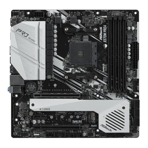 Asrock X570M PRO4, AMD X570, AM4, Micro ATX, 4 DDR4, HDMI, DP, XFire, PCIe4, M.2